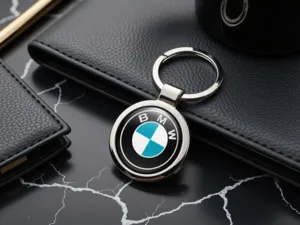 BMW Personalisiertes Schlüsselband Stahlglanz Design